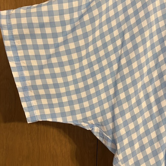 Express Gingham Cropped Blouse - Picture 3 of 5